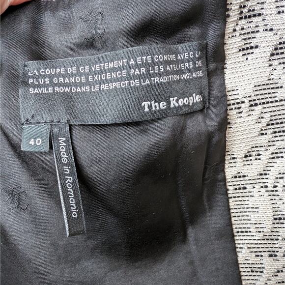 The Kooples Brocade One Button Studded Blazer | Size 40 (L) - Picture 6 of 6